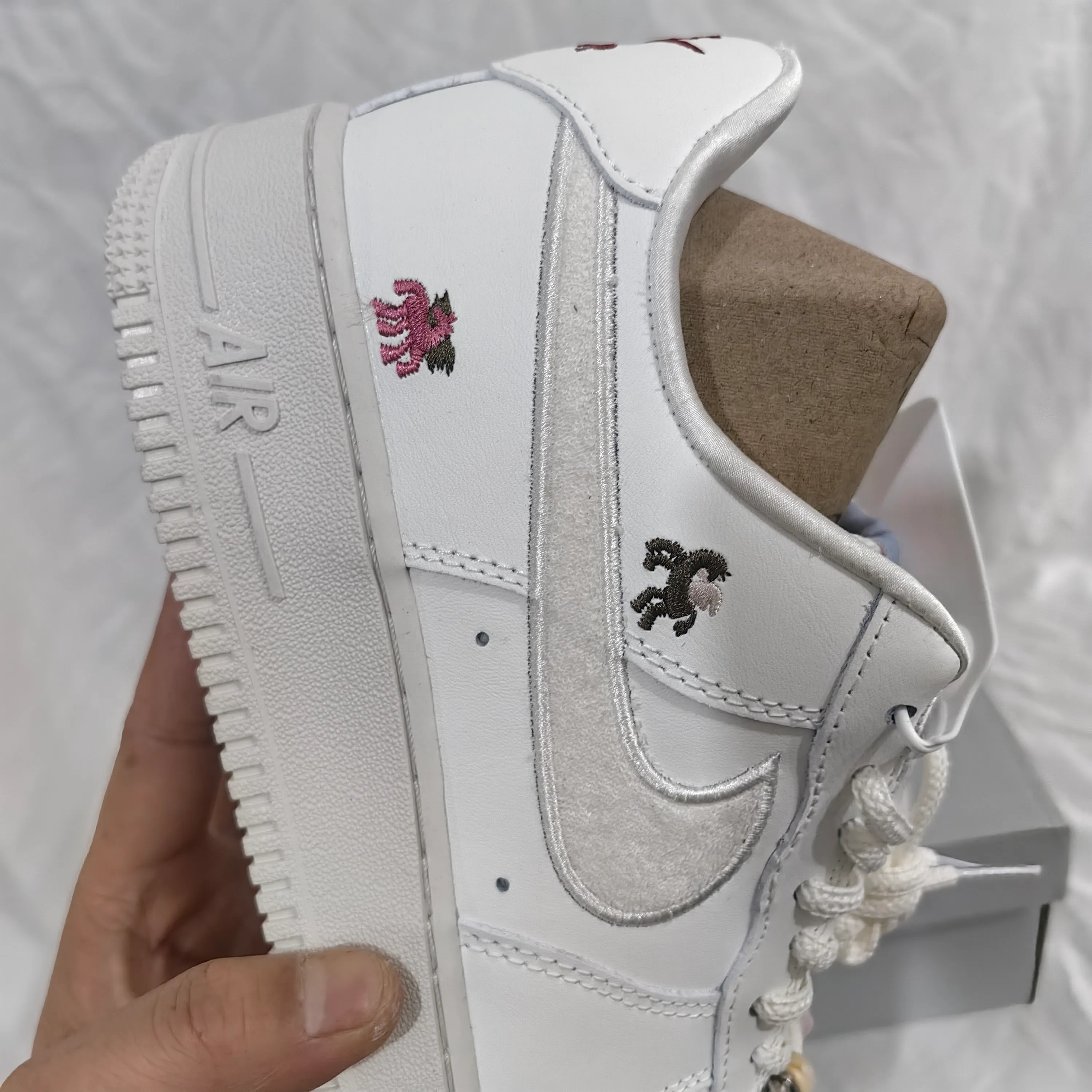 Air Force 1 Chenille Swoosh Year Of The Horse Shoes Sneaker - nk0004808 - Image 11