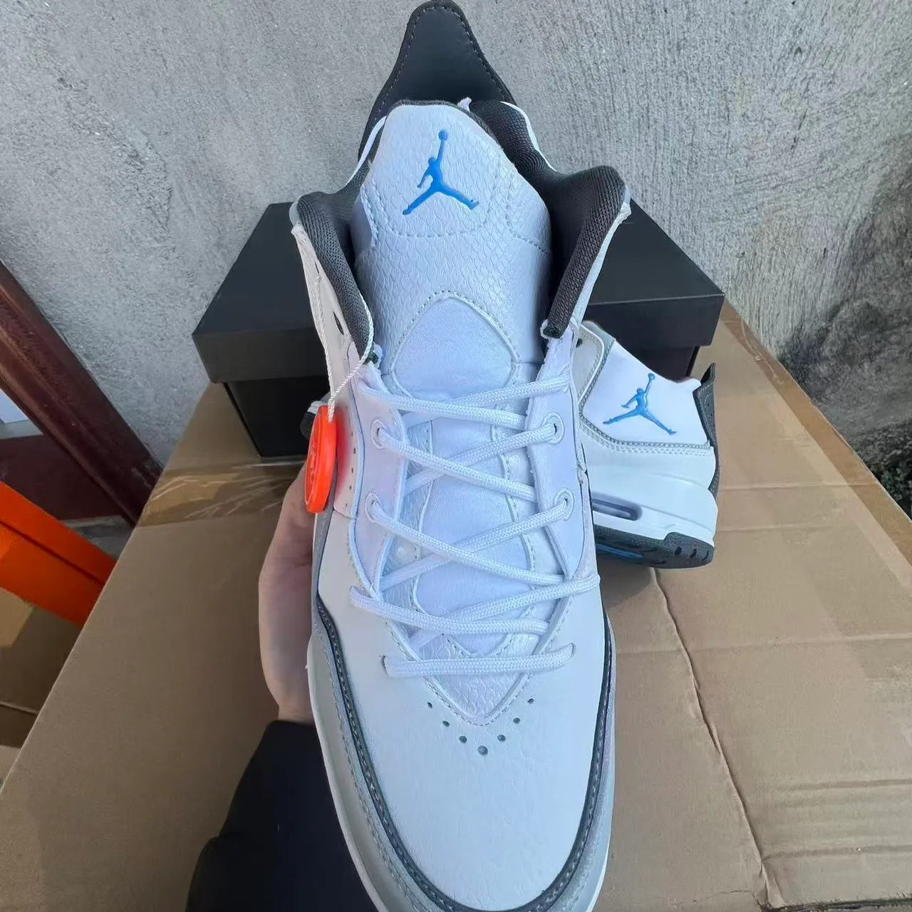 AJ Courtside 23 White/University Blue Shoes Sneakers - nk0004823 - Image 10