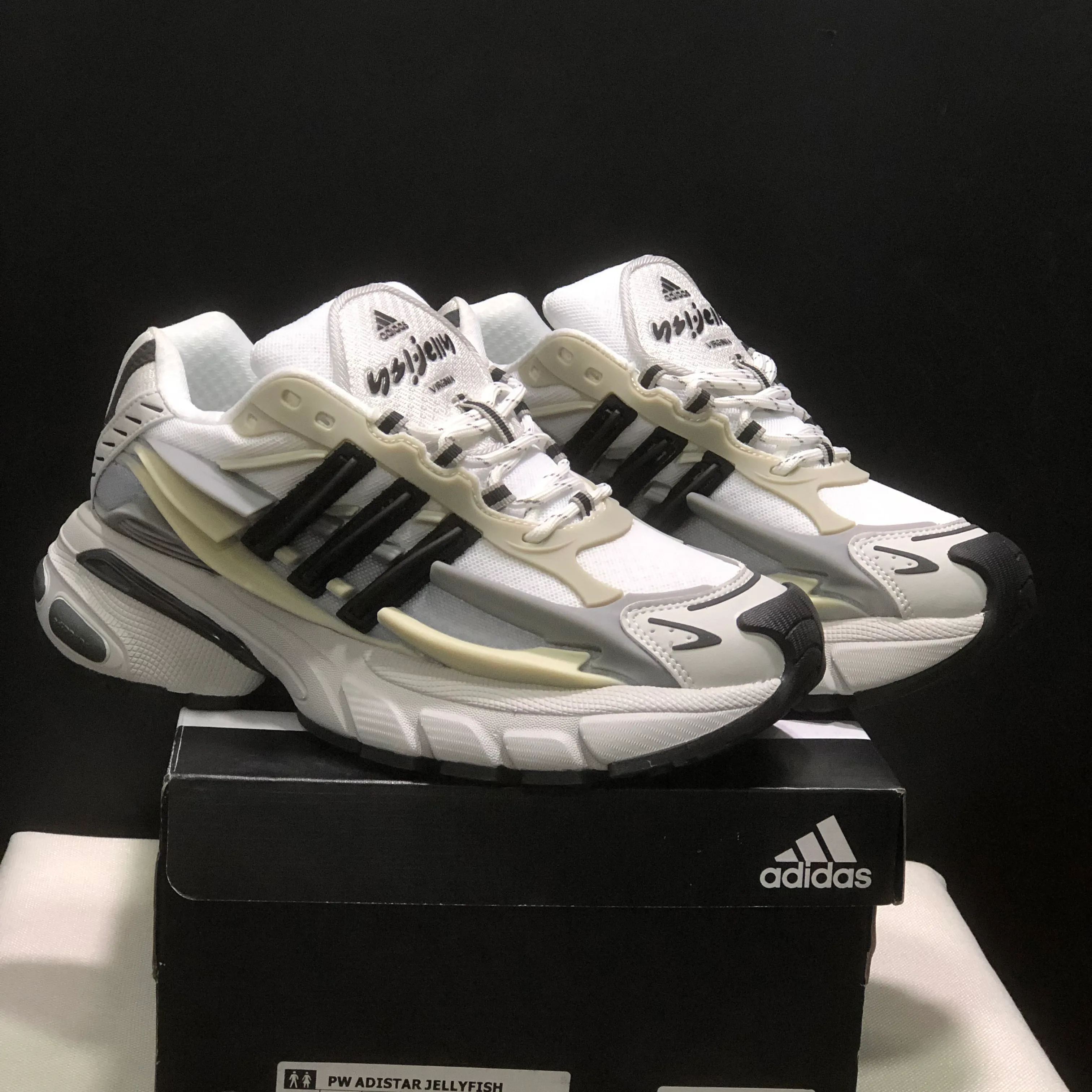 Pharrell x AD Adistar Jellyfish 'Solid Grey Black' Shoes Sneakers - nk0004963 - Image 6