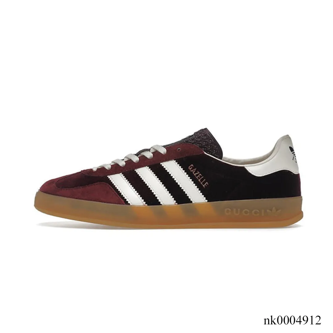 GG x AD Gazelle 'Burgundy Velvet' Shoes Sneakers – nk0004912 - Image 2