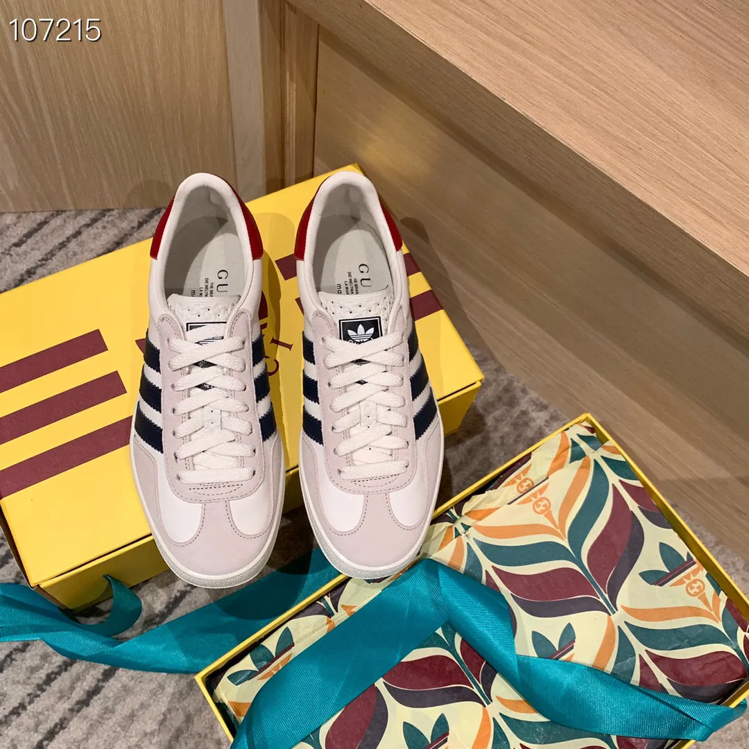 GG x AD Gazelle 'White' Shoes Sneakers – nk0004913 - Image 4