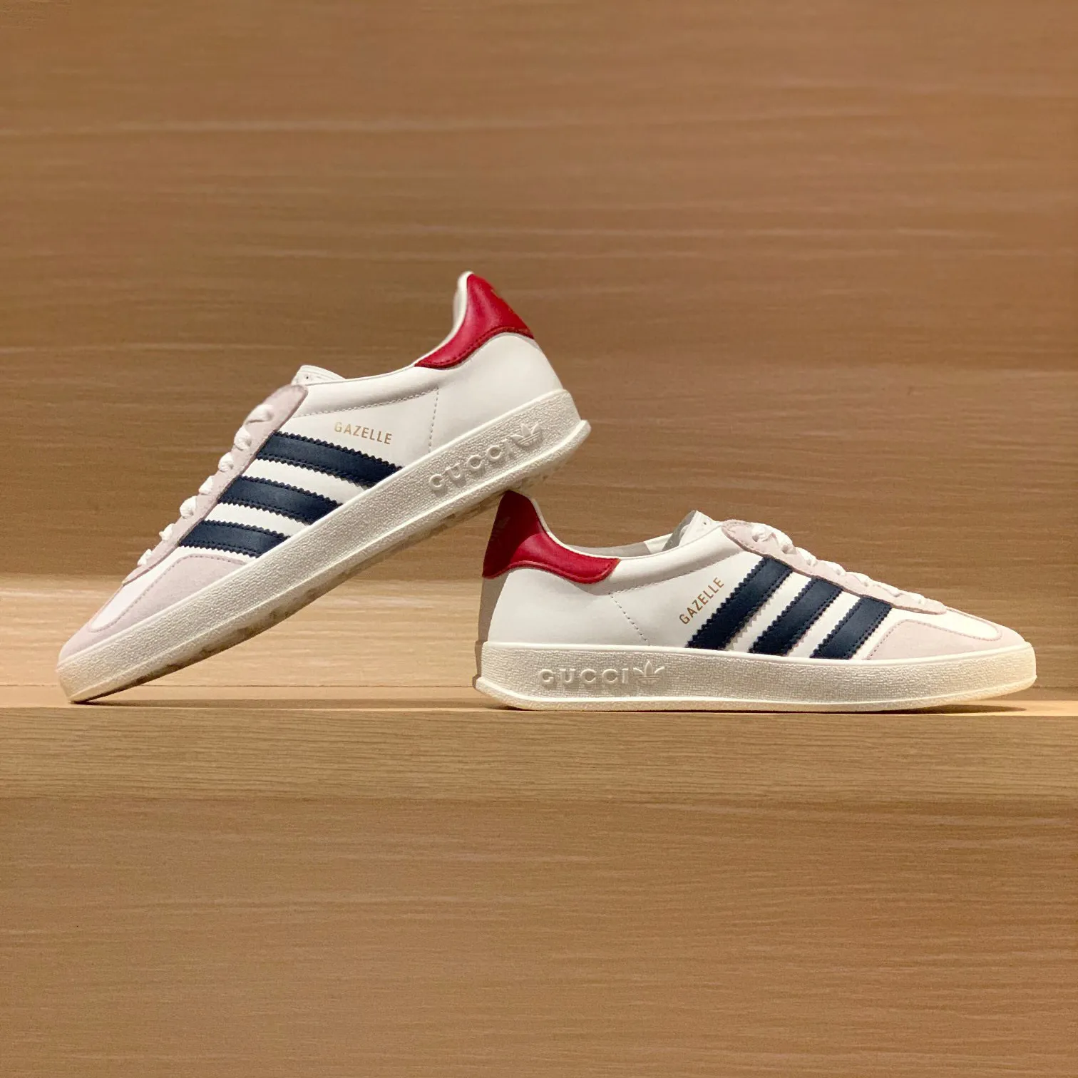 GG x AD Gazelle 'White' Shoes Sneakers – nk0004913 - Image 3