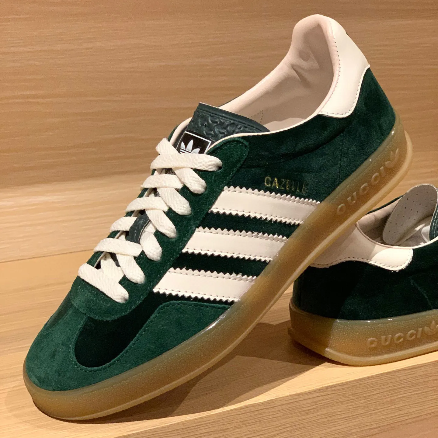 GG x AD Gazelle 'Light Blue Silk' Shoes Sneakers – nk0004915 - Image 6