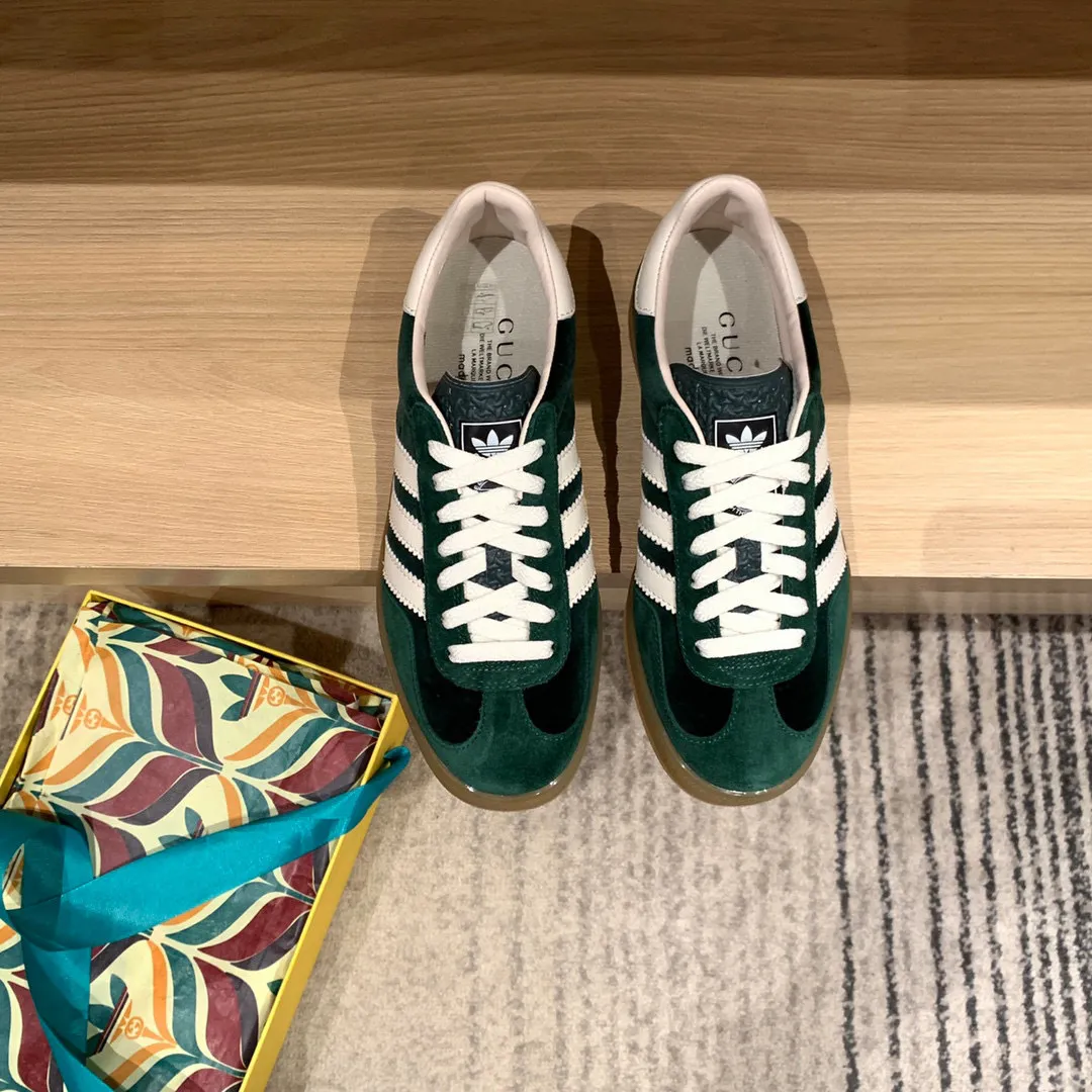 GG x AD Gazelle 'Light Blue Silk' Shoes Sneakers – nk0004915 - Image 5