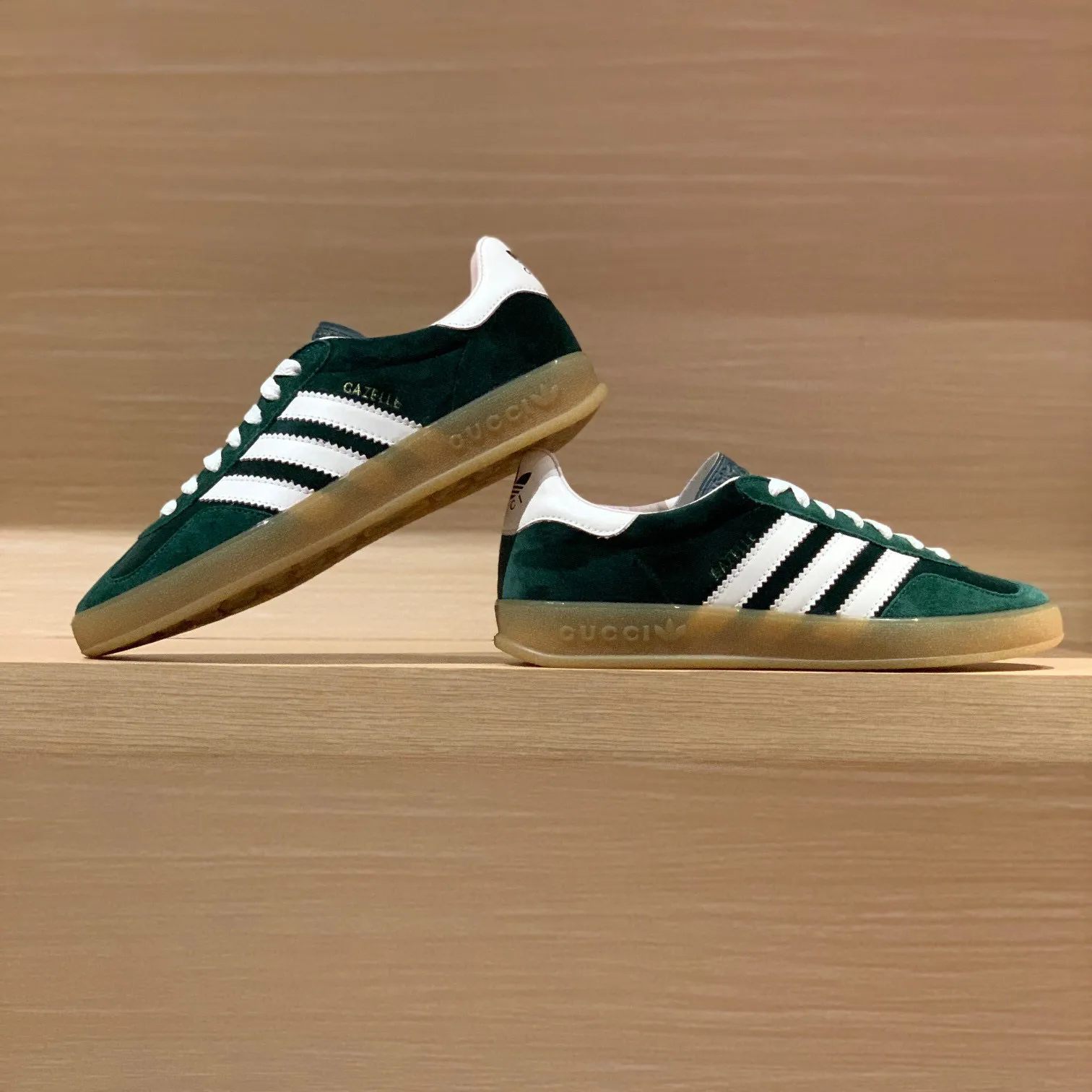 GG x AD Gazelle 'Light Blue Silk' Shoes Sneakers – nk0004915 - Image 3