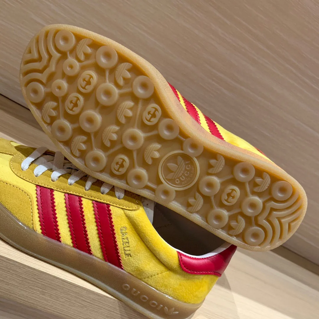GG x AD Gazelle 'Yellow Red' Shoes Sneakers – nk0004917 - Image 8