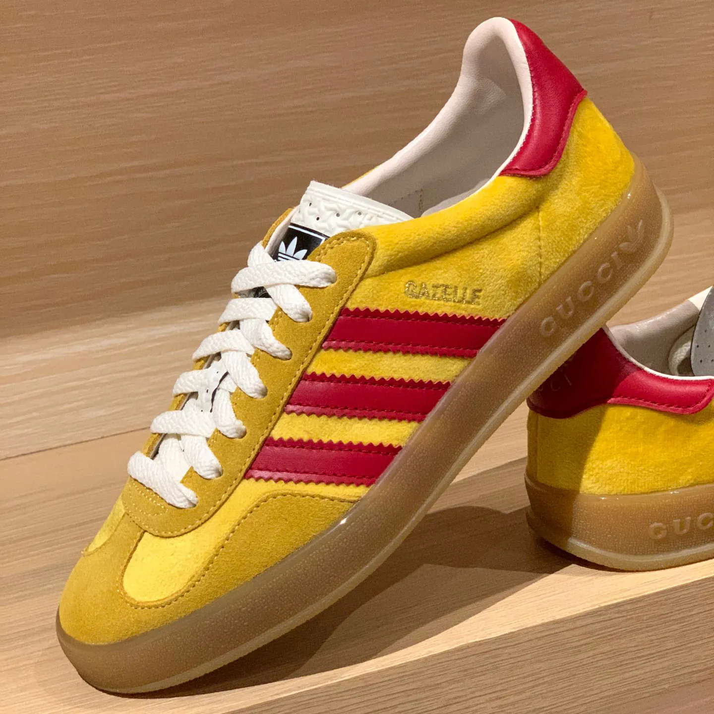 GG x AD Gazelle 'Yellow Red' Shoes Sneakers – nk0004917 - Image 5