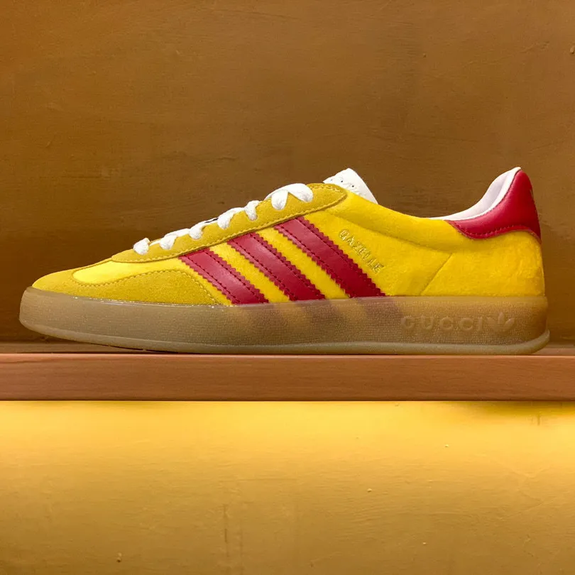 GG x AD Gazelle 'Yellow Red' Shoes Sneakers – nk0004917 - Image 4