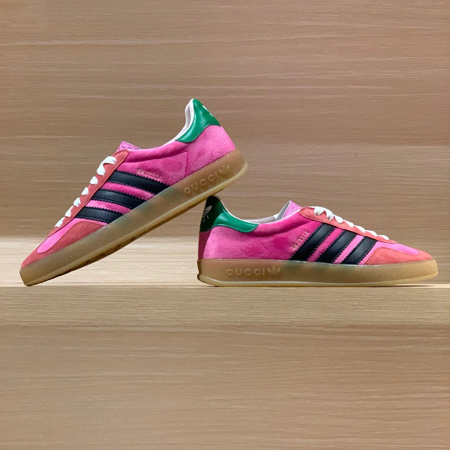 GG x AD Gazelle 'Pink Rose' Shoes Sneakers – nk0004918 - Image 3