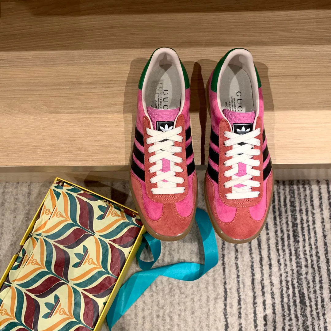 GG x AD Gazelle 'Pink Rose' Shoes Sneakers – nk0004918 - Image 6