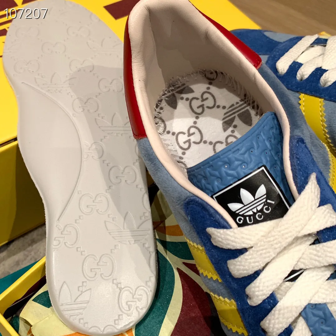 GG x AD Gazelle 'Light Blue Suede' Shoes Sneakers – nk0004919 - Image 7
