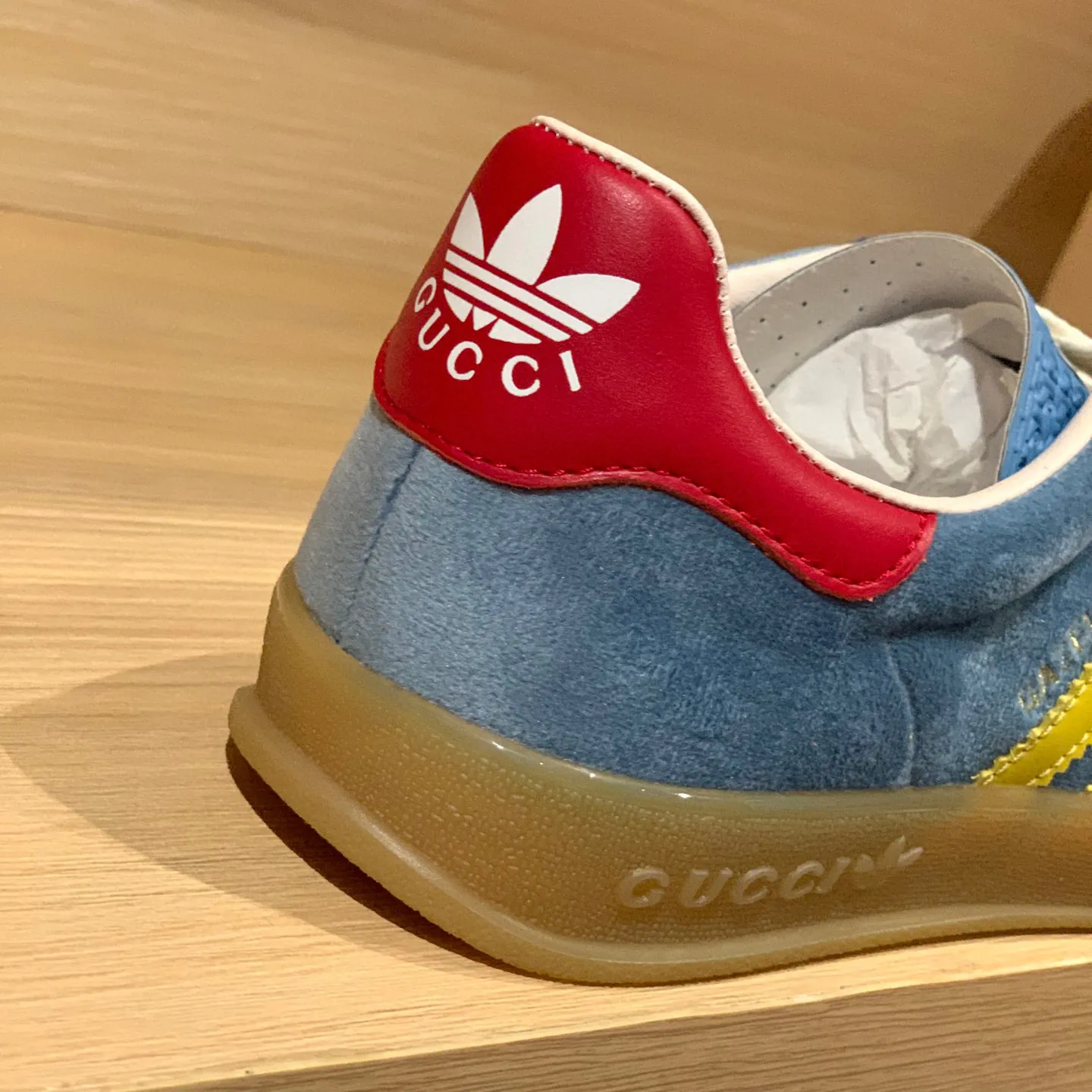 GG x AD Gazelle 'Light Blue Suede' Shoes Sneakers – nk0004919 - Image 8
