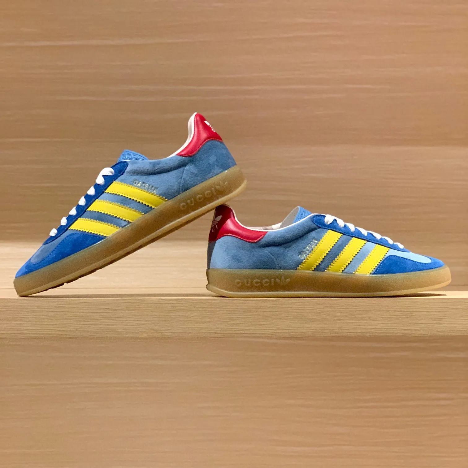 GG x AD Gazelle 'Light Blue Suede' Shoes Sneakers – nk0004919 - Image 5