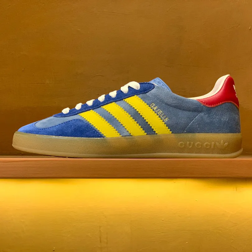 GG x AD Gazelle 'Light Blue Suede' Shoes Sneakers – nk0004919 - Image 3