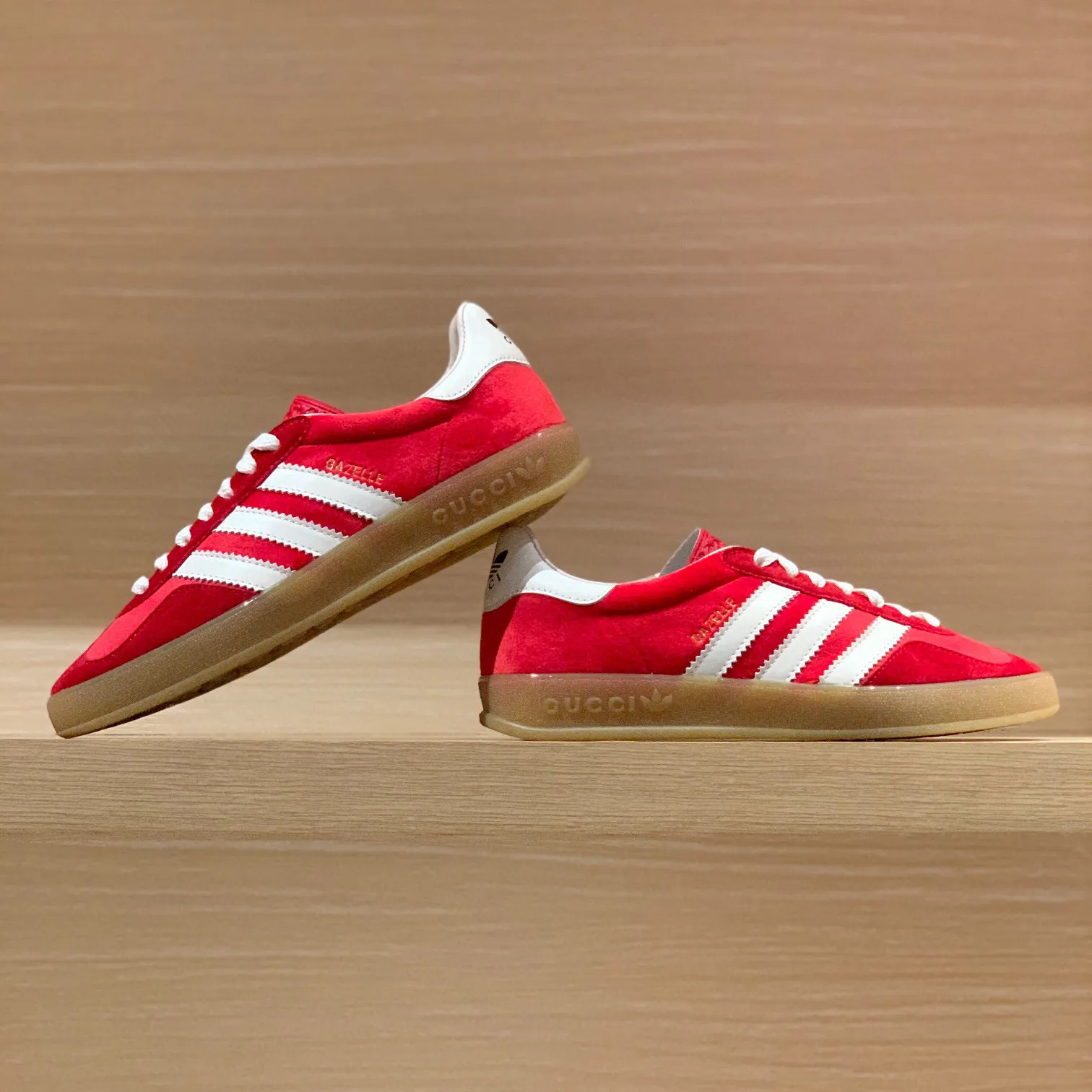 GG x AD Gazelle 'Light Blue Suede' Shoes Sneakers – nk0004920 - Image 3