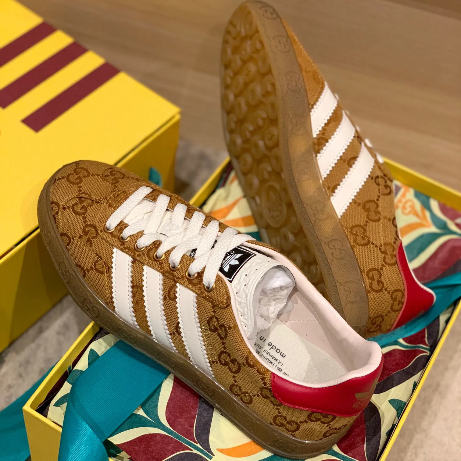GG x AD Gazelle 'GG Monogram' Shoes Sneakers – nk0004921 - Image 7