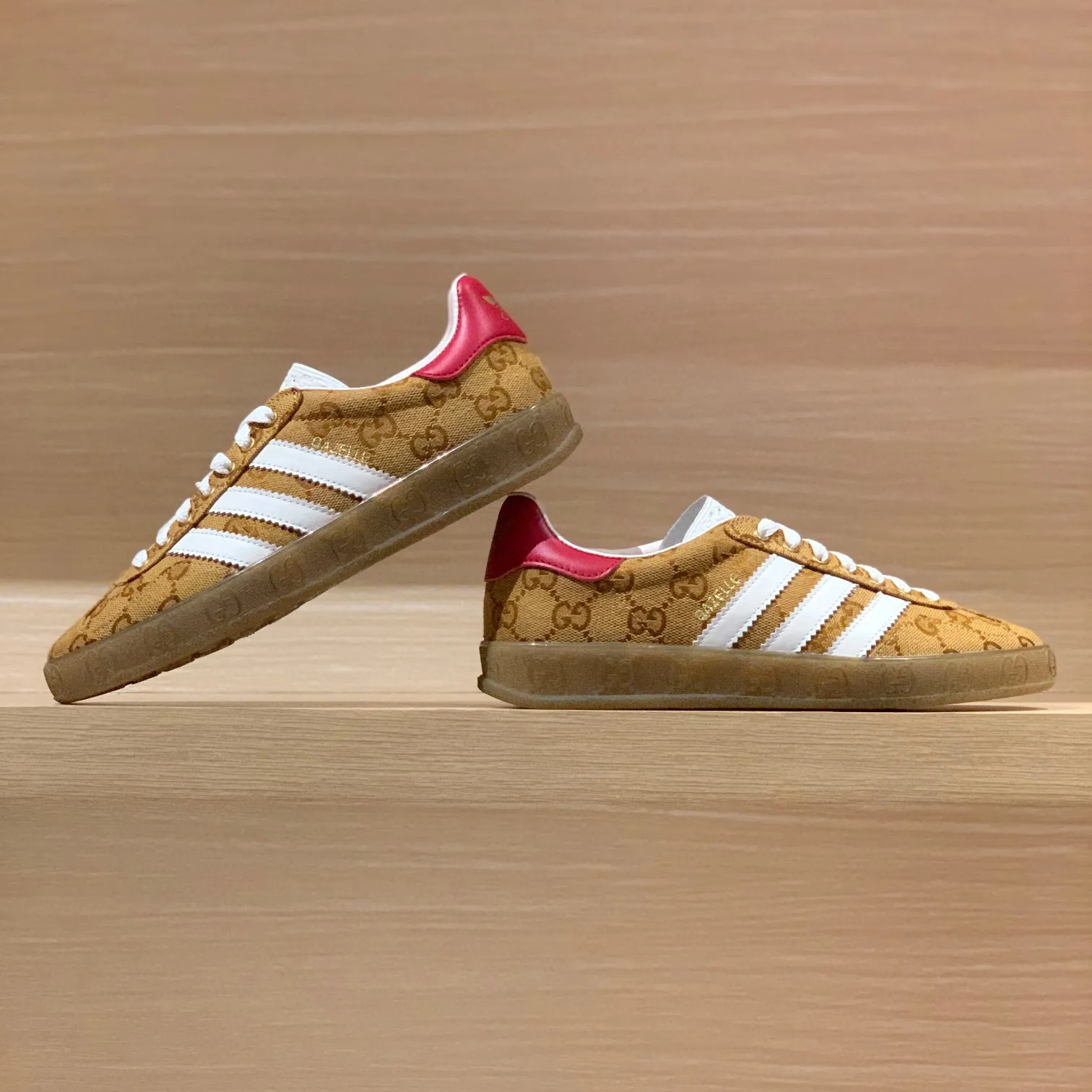 GG x AD Gazelle 'GG Monogram' Shoes Sneakers – nk0004921 - Image 3