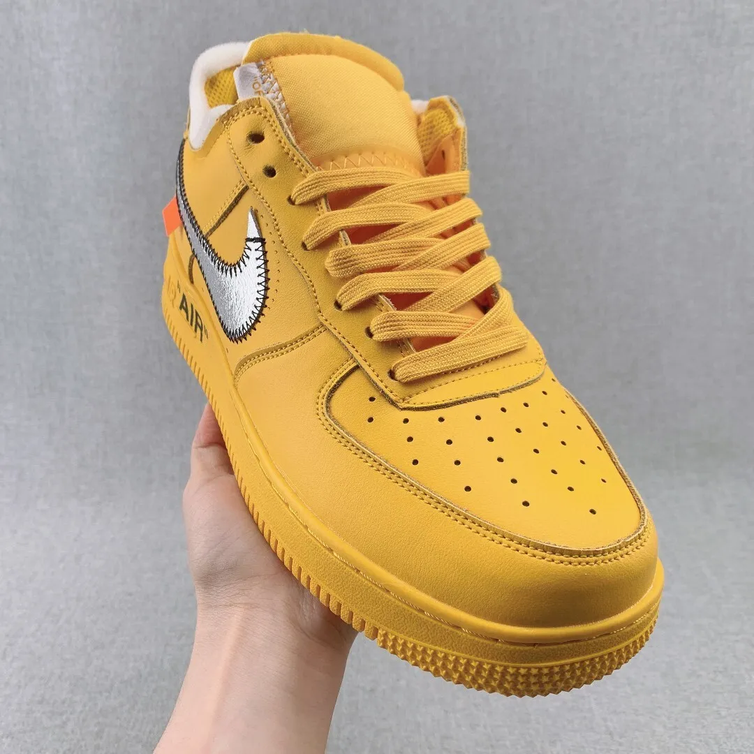 AF 1 Low OW ICA University Gold Shoes Sneakers - nk0005026 - Image 3