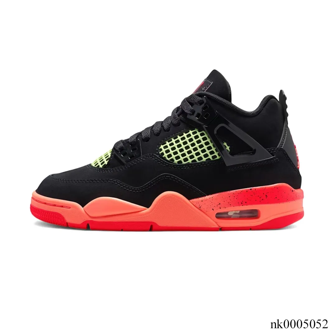 AJ 4 Retro Black Infrared Barely Volt Shoes Sneakers - nk0005052 - Image 2