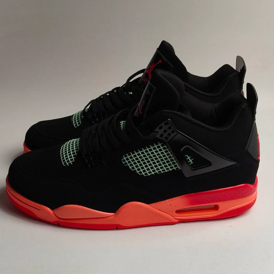 AJ 4 Retro Black Infrared Barely Volt Shoes Sneakers - nk0005052 - Image 4