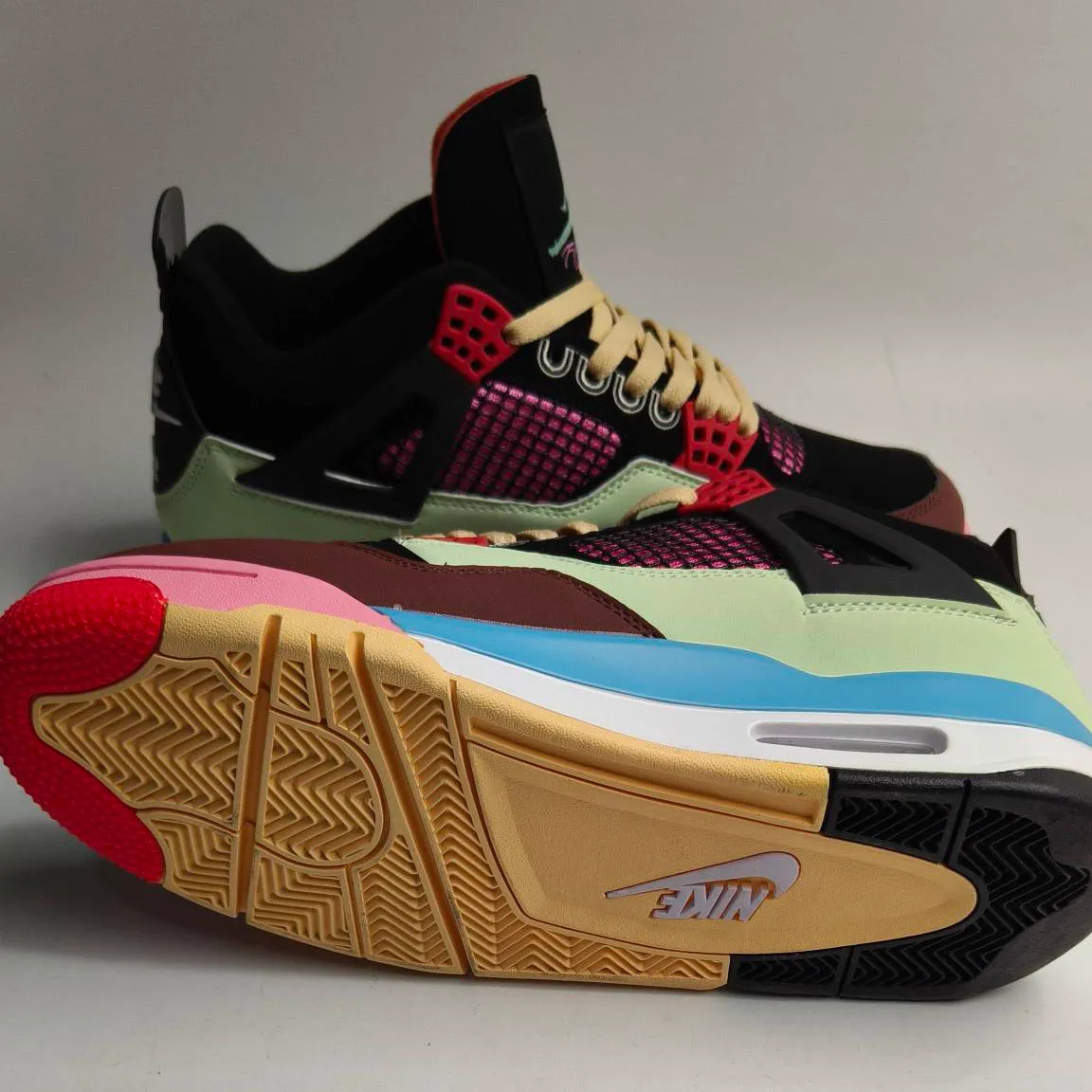 J Balvin x AJ 4 Multicolor Shoes Sneakers - nk0005108 - Image 7