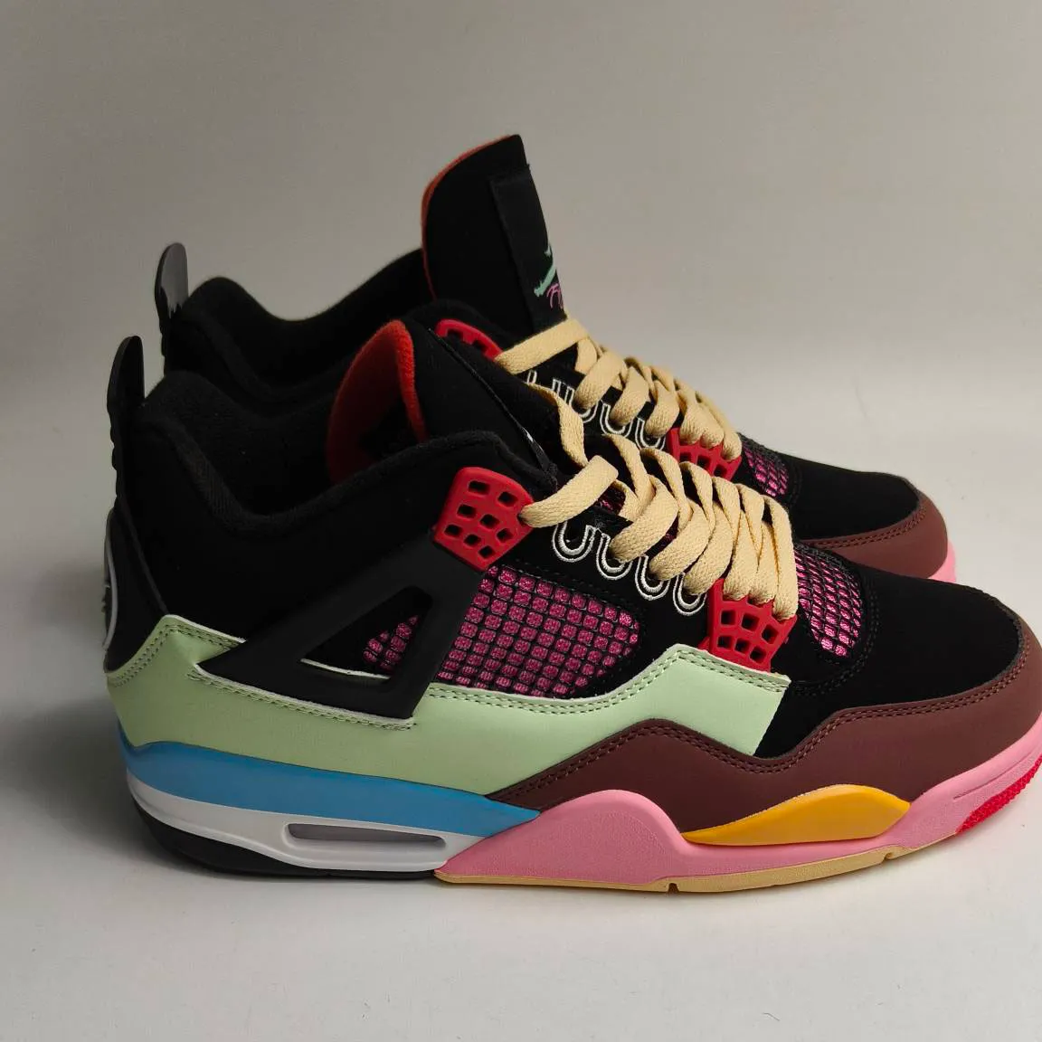 J Balvin x AJ 4 Multicolor Shoes Sneakers - nk0005108 - Image 4