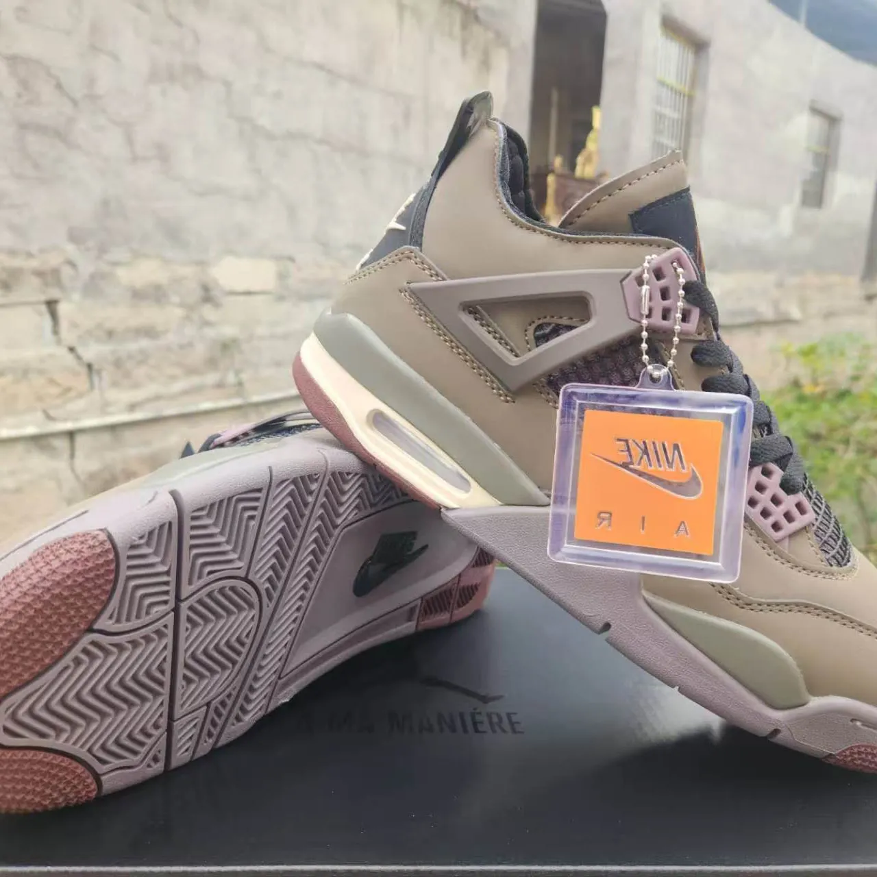 A Ma Maniére x AJ 4 Dark Mocha Shoes Sneakers - nk0005119 - Image 4
