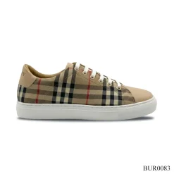 BUR Albridge Beige Check Shoes Sneakers – BUR0083