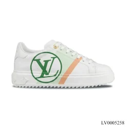 LV Time Out White Blue Shoes Sneakers – LV0005258