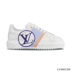 LV Time Out Purple Logo Shoes Sneakers – LV0005259