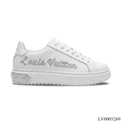 LV Time Out Silver Logo Shoes Sneakers – LV0005269