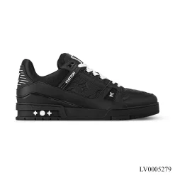 Black LV Trainer Shoes Sneakers – LV0005279