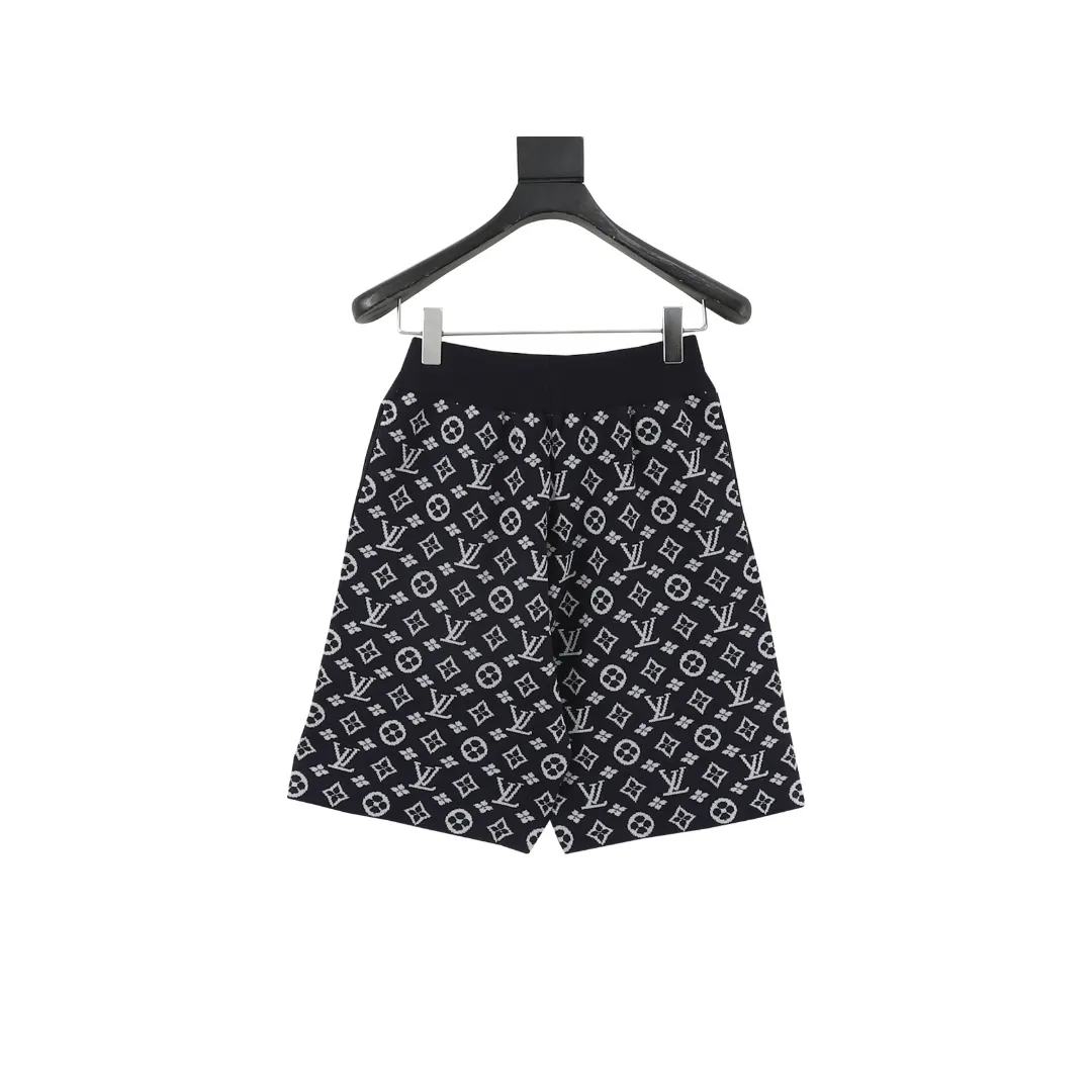 LV Jacquard Knitted Monogram Shorts - LV0029 - Image 2