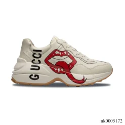 GG Rhyton Lips Beige Shoes Sneakers – nk0005172