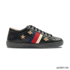 GG Ace Bees & Stars Black Shoes Sneakers – nk0005186