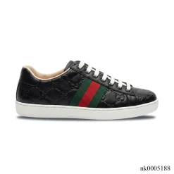 GG Ace Black Logo Shoes Sneakers – nk0005188