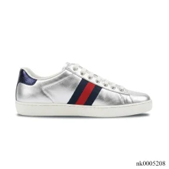 GG Ace Metallic Silver Shoes Sneakers – nk0005208
