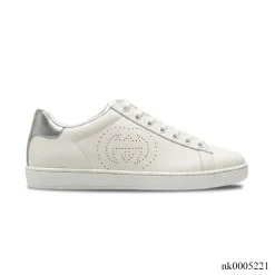 GG Ace Interlocking G Silver Heel Shoes Sneakers – nk0005221