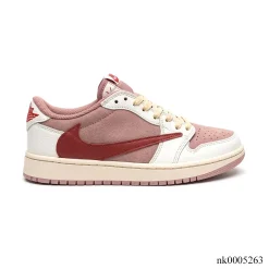 Travis Scott x AJ 1 Retro Low OG 'Sail Tropical Pink' Shoes Sneakers – nk0005263