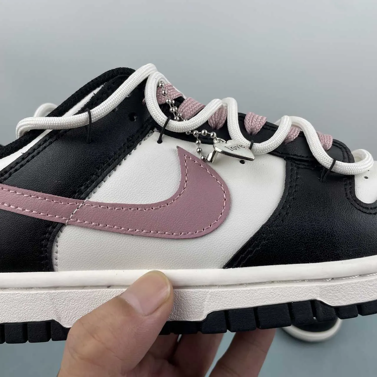 Dunk Low 'Black Pink Deconstructed Gift' Shoes Sneakers - nk0005381 - Image 12